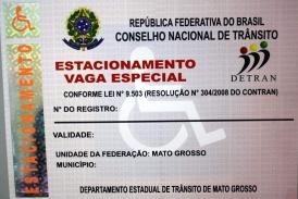 Certificados para estacionamento de Deficientes Fsicos ser emitido pelo Detran-MT