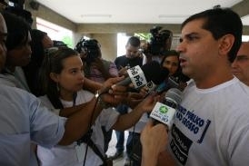 Chefe da Casa Militar Alexander Maia durante coletiva