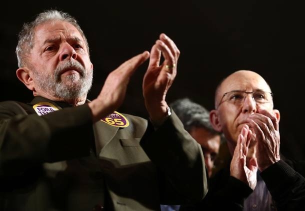 Luiz Incio Lula da Silva com Rui Falco, presidente nacional do PT