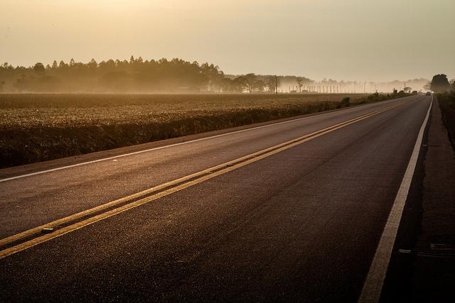 Rodovia que recebeu obras da Sinfra na atual gesto