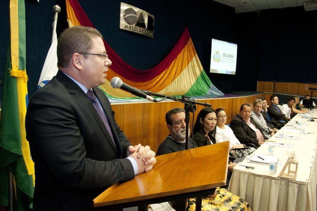 Secretrio de Justia e Direitos Humanos, Mrcio Dorilo, na 3 Conferncia Estadual LGBT
