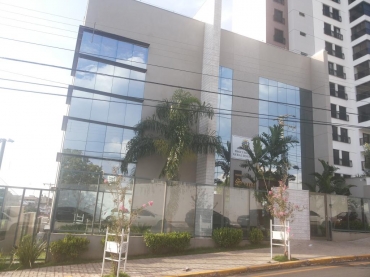 Fachada da sede da PGE, em Cuiab 