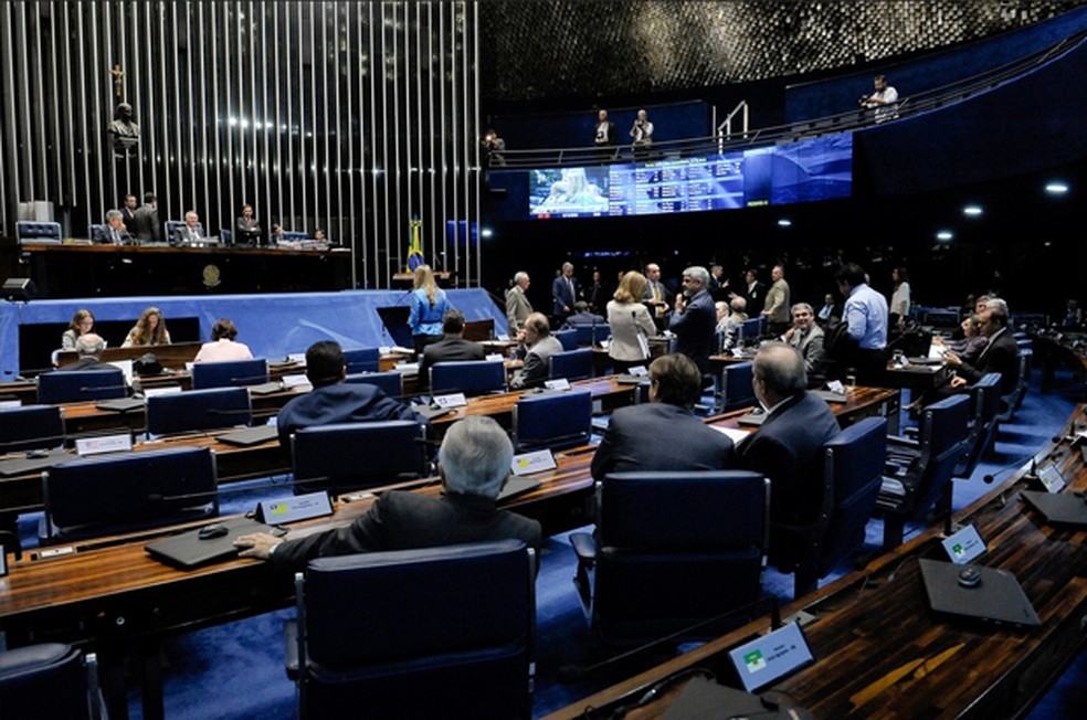 Plenrio do Senado durante a sesso desta tera-feira (13)