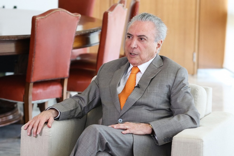 O presidente Michel Temer, durante entrevista nesta semana no Planalto,  Reuters