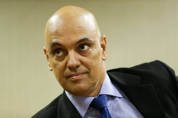 O ministro licenciado Alexandre de Moraes