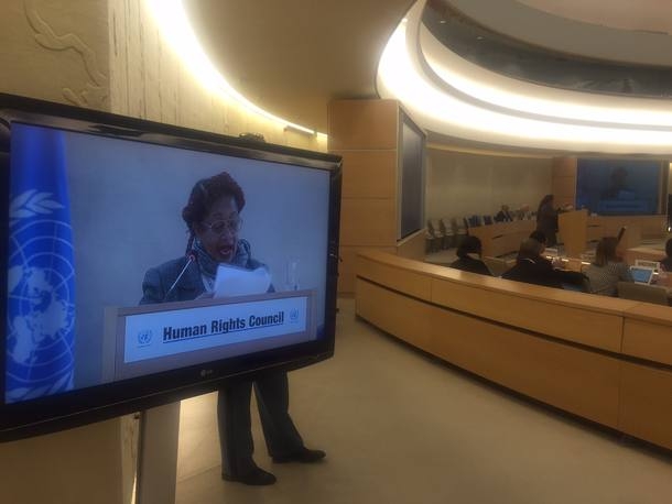 Luislinda Valois, ministra de direitos humanos, fala na ONU