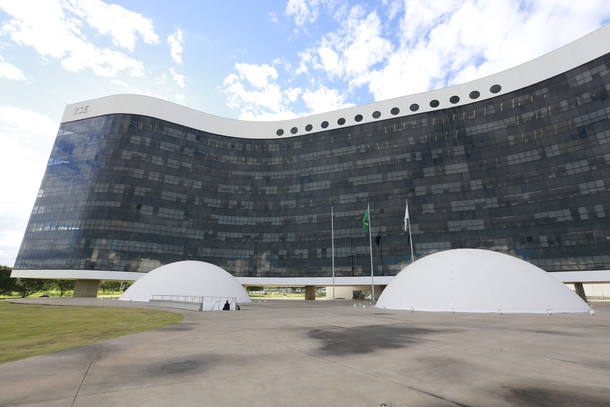Fachada do prdio do Tribunal Superior Eleitoral (TSE) em Braslia