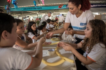 A programação inclui atividades pedagógicas com as crianças das escolas de municípios da região