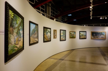 As telas foram produzidas a partir de registros feitos pelo fotógrafo oficial desta ousada obra de engenharia no Norte do país