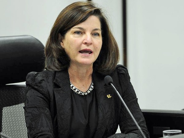 Subprocuradora da Repblica Raquel Dodge, durante debate com candidatos  PGR