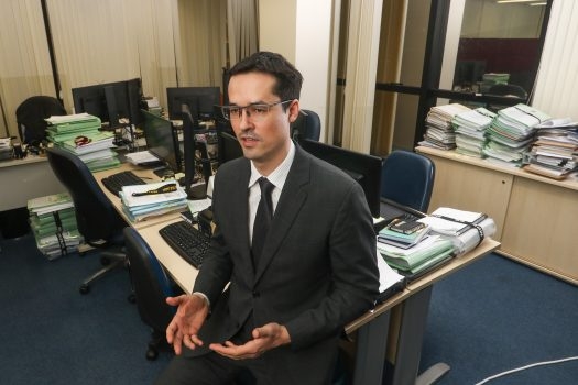Deltan Dallagnol, no QG da Lava Jato em Curitiba