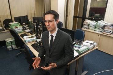 Deltan Dallagnol, no QG da Lava Jato em Curitiba