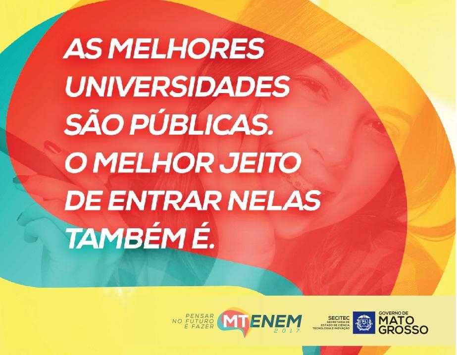 MT Enem 2017 - Inscries Gratuitas