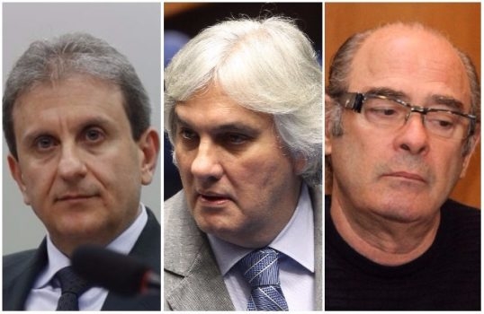 Alberto Youssef, Delcdio Amaral e Fernando Moura.