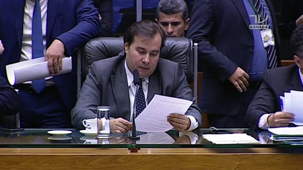 Rodrigo Maia durante sesso da Cmara