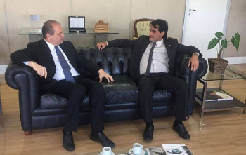Ministro da Sade, Ricardo Barros, e o Deputado Federal Rogrio Silva (PMDB-MT)