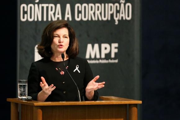A procuradora-geral da República, Raquel Dodge, participa de solenidade em comemoração ao Dia Internacional de Combate à Corrupção
