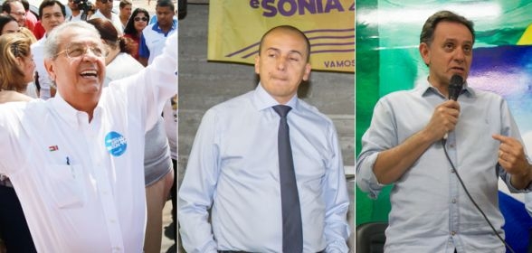 Jayme aparece com 34%, seguido do Procurador Mauro com 21% e depois Nilson Leito com 16%