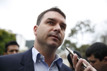O filho mais velho de Jair Bolsonaro, deputado estadual Flvio Bolsonaro - Tnia Rgo/Agncia Brasil