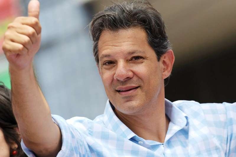  Reuters - Fernando Haddad  candidato do PT  Presidncia