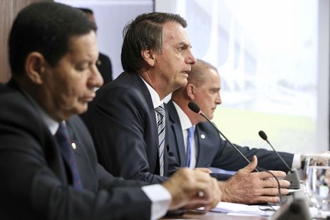 Jair Bolsonaro em primeira reunio ministerial - Marcos Corra/PR