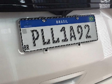 Nova placa modelo Mercosul - Foto: Marlos Ney Vidal