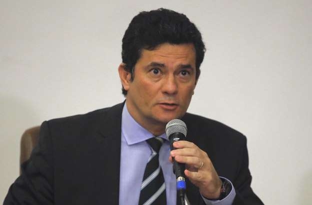 © Sérgio Lima/Poder360 - Sergio Moro acusou o presidente Jair Bolsonaro de interferência em pronunciamento no Ministério da Justiça e Segurança Pública