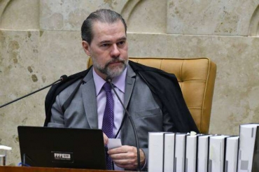 © Divulgação/STF Ministro Dias Toffoli vota em sessão sobre uso de informações financeiras por órgãos investigadores