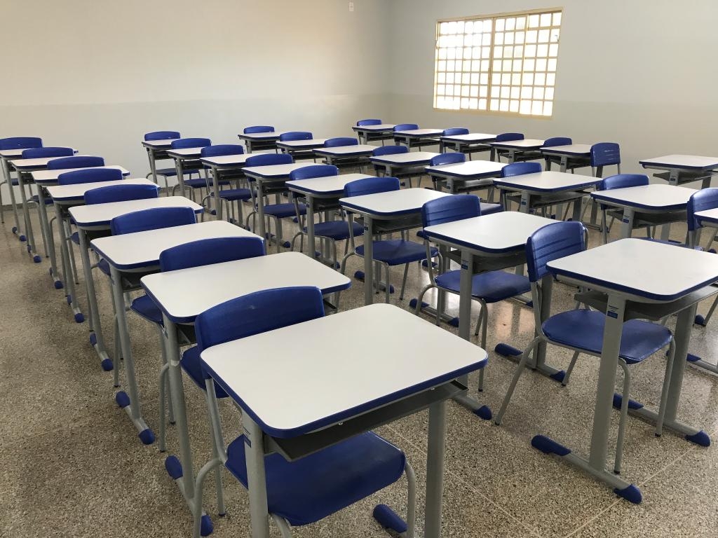 As aulas presenciais esto suspensas desde o dia 23 de maro. - Foto por: Seduc-MT