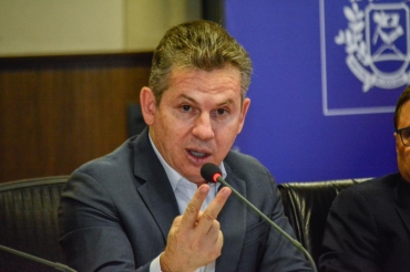 Governador Mauro Mendes lana companha para uso de mscara - Foto: Mayke Toscano/Secom