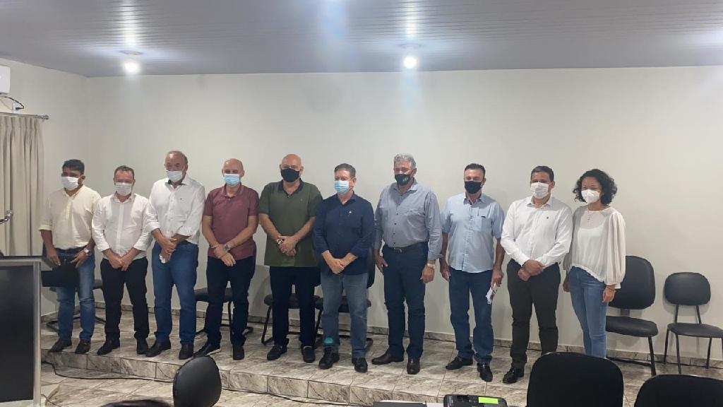 Diretoria do consórcio Portal do Amazonas foi eleita na reunião na terça-feira (26) - Foto: Assessoria
