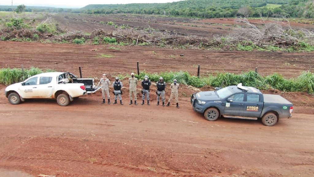 Equipes de militares identificaram, por meio de imagens via satélite, na Região Oeste e Araguaia uma devastação de aproximadamente 9 mil hectares. - Foto: CBM-MT