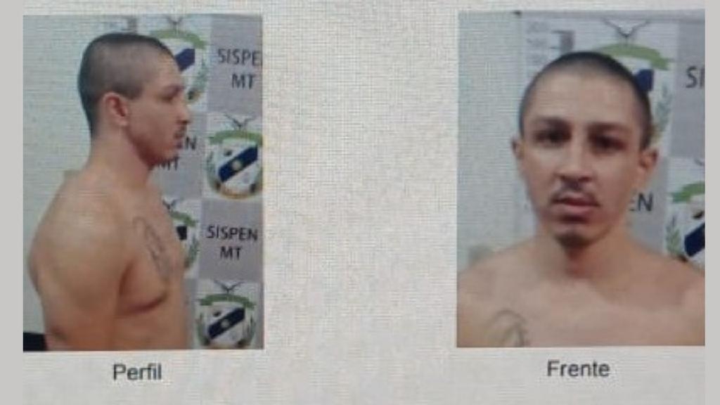 Fugitivo da Cadeia Pública de São Félix do Araguaia, Rafael Almeida de Souza - Foto: Sistema Penitenciário