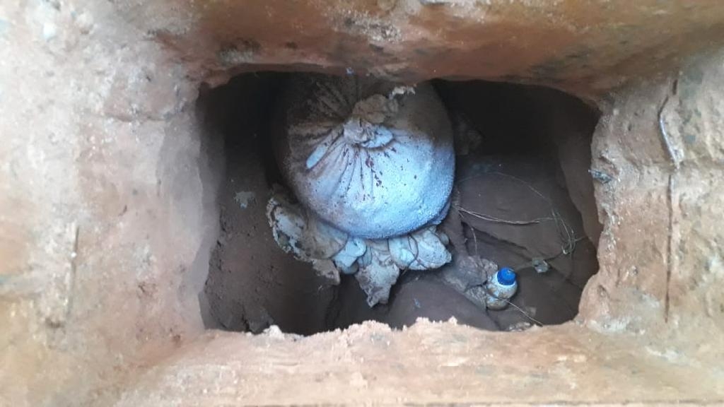 Buraco em cela da Penitenciria de Sinop - Foto: Sistema Penitencirio