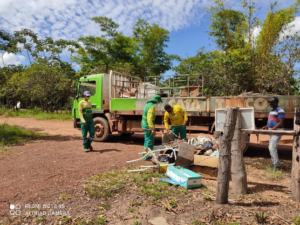 Operao Cata-Treco na comunidade So Gernimo - Foto: Prefeitura de Cuiab