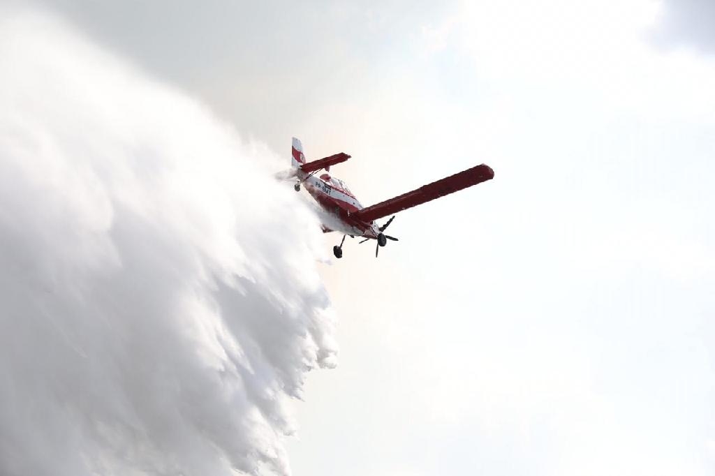 Aeronave Air Tractor 802 do GAVBM. - Foto: Christiano Antonucci - SECOM/MT