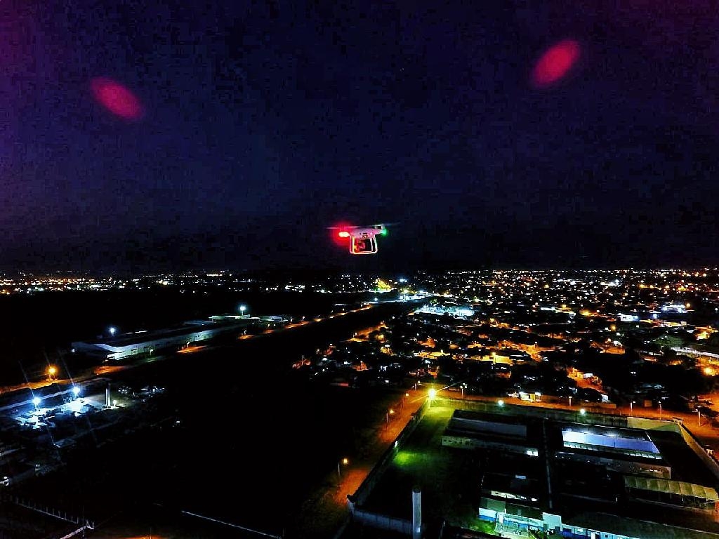Drone fazendo fiscalizao - Foto: Polcia Penal