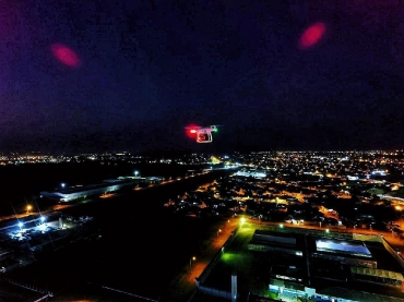 Drone fazendo fiscalizao - Foto: Polcia Penal