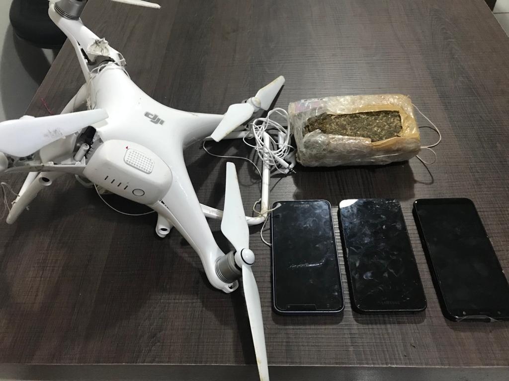 Drone apreendido no presdio da Mata Grande - Foto: SAAP