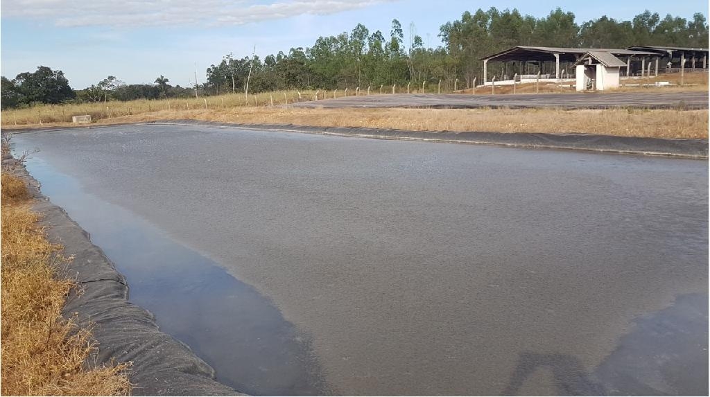 Tanque de efluentes usados na pesquisa - Foto: Arquivo/pesquisador