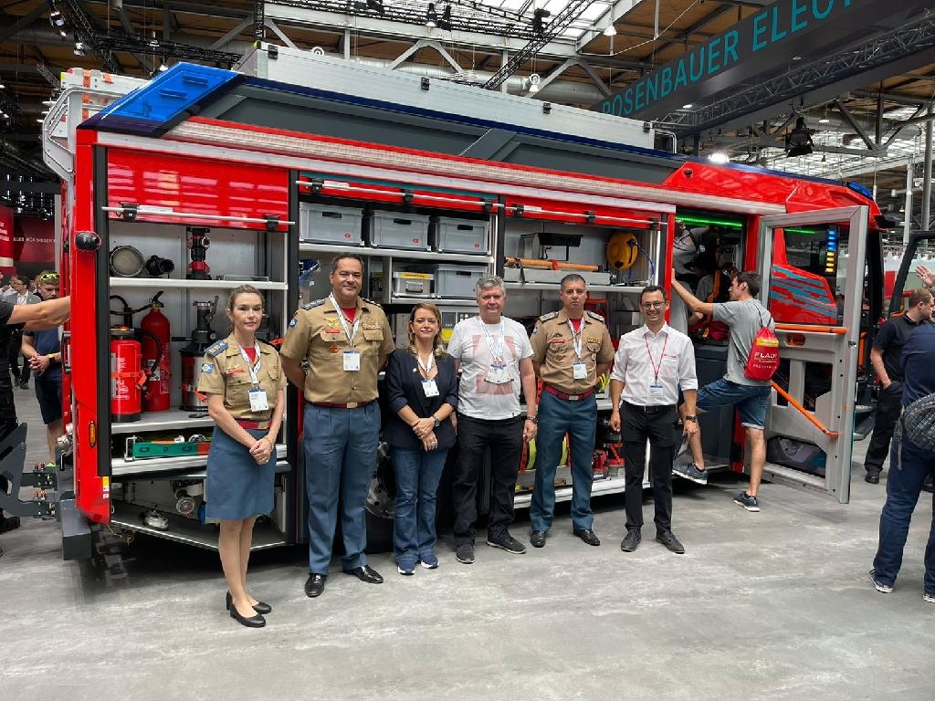 Comitiva de Mato Grosso na feira Interschutz, na Alemanha - Foto: Sema-MT