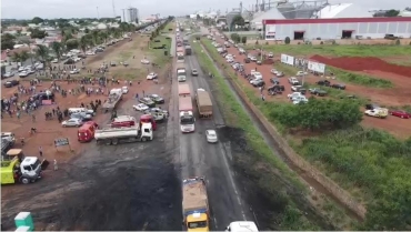 Todas as rodovias federais e estaduais em Mato Grosso tiveram o trânsito liberado - Foto: Reprodução