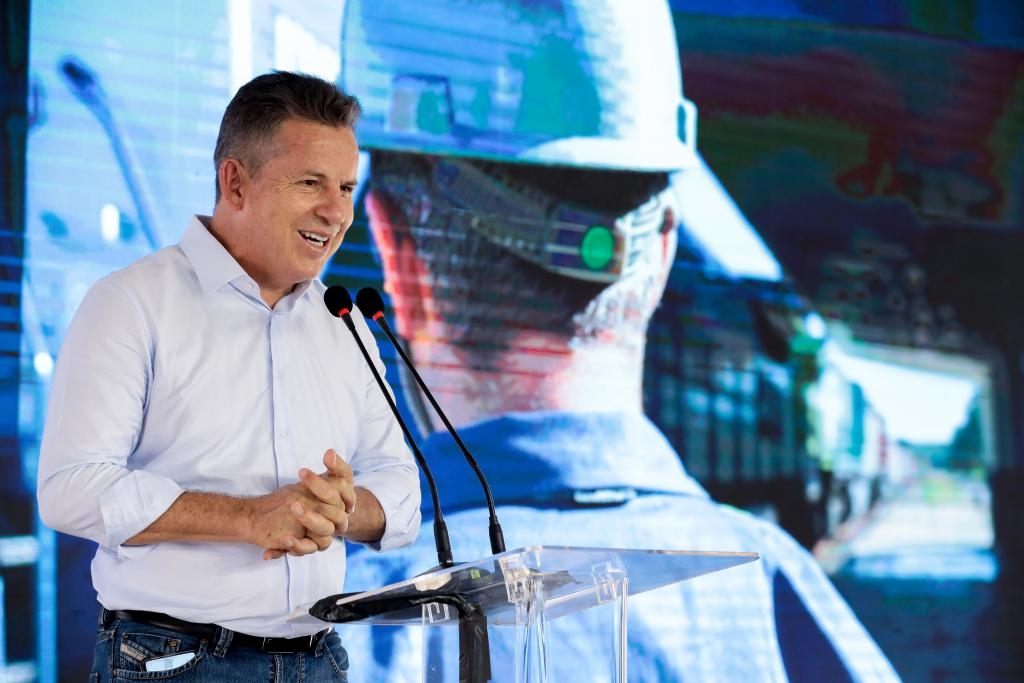 O governador Mauro Mendes