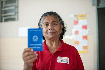 A coordenadora geral da Federação Nacional das Trabalhadoras Domésticas (FENATRAD), Luiza Batista. Foto: Fenatrad/Divulgaçāo