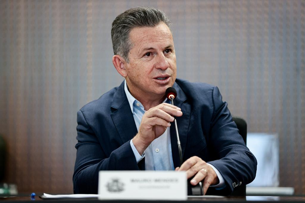 O governador Mauro Mendes