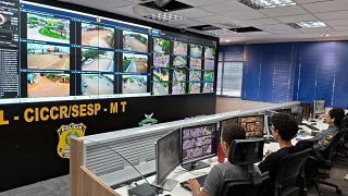 Centro de Comando e Controle da SESP-MT - Foto: Sesp/MT