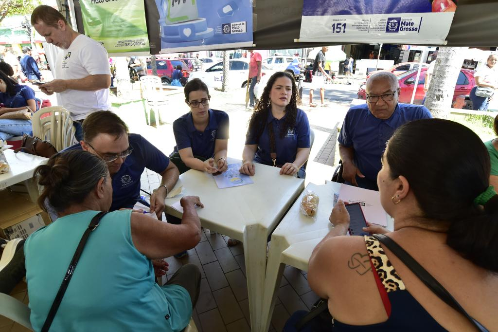Evento do Procon Estadual, na Praa Ipiranga - Foto: Josi Dias/Setasc-MT