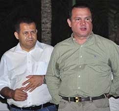 Deputado Federal Valtenir Pereira (PROS), e o senador Wellington Fagundes (PR)