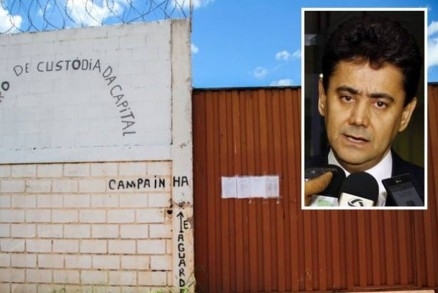 Ex-secretrio de Estado, Eder Moraes (destaque) voltou  priso nesta quarta-feira (1)